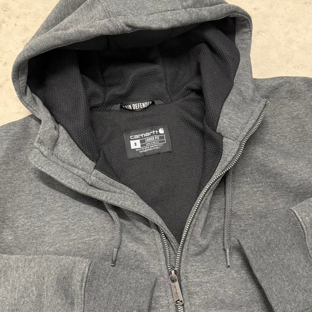 Carhartt Rain Defender Thermal Lined Mens Zip Up Workwear Jacket Sz Small - Picture 2 of 4